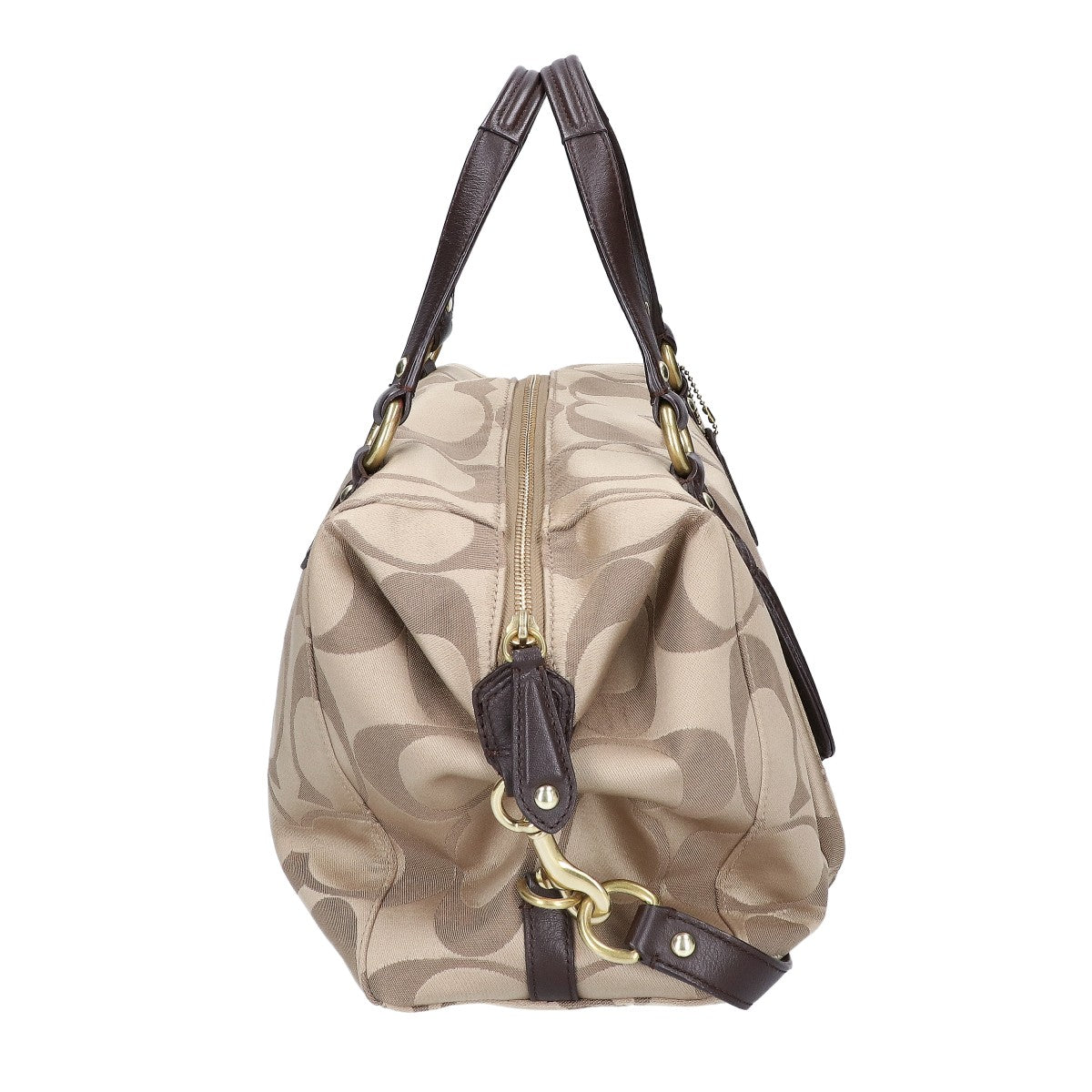 COACH コーチ F25292 シグネチャー ラージサッチェル ハンドバッグ