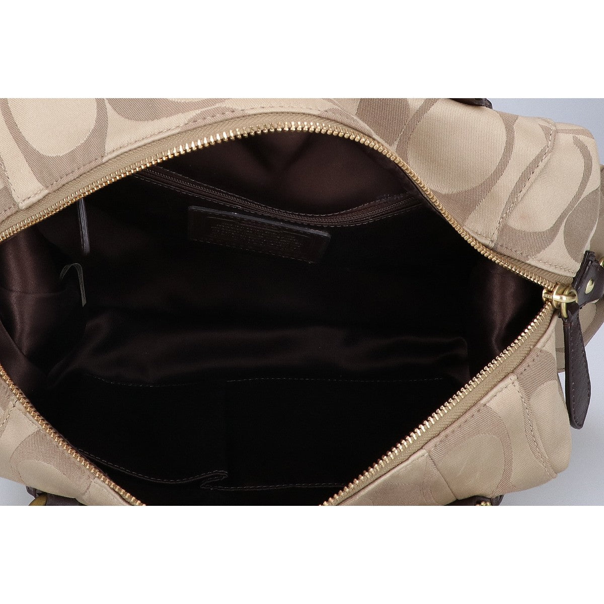 COACH コーチ F25292 シグネチャー ラージサッチェル ハンドバッグ