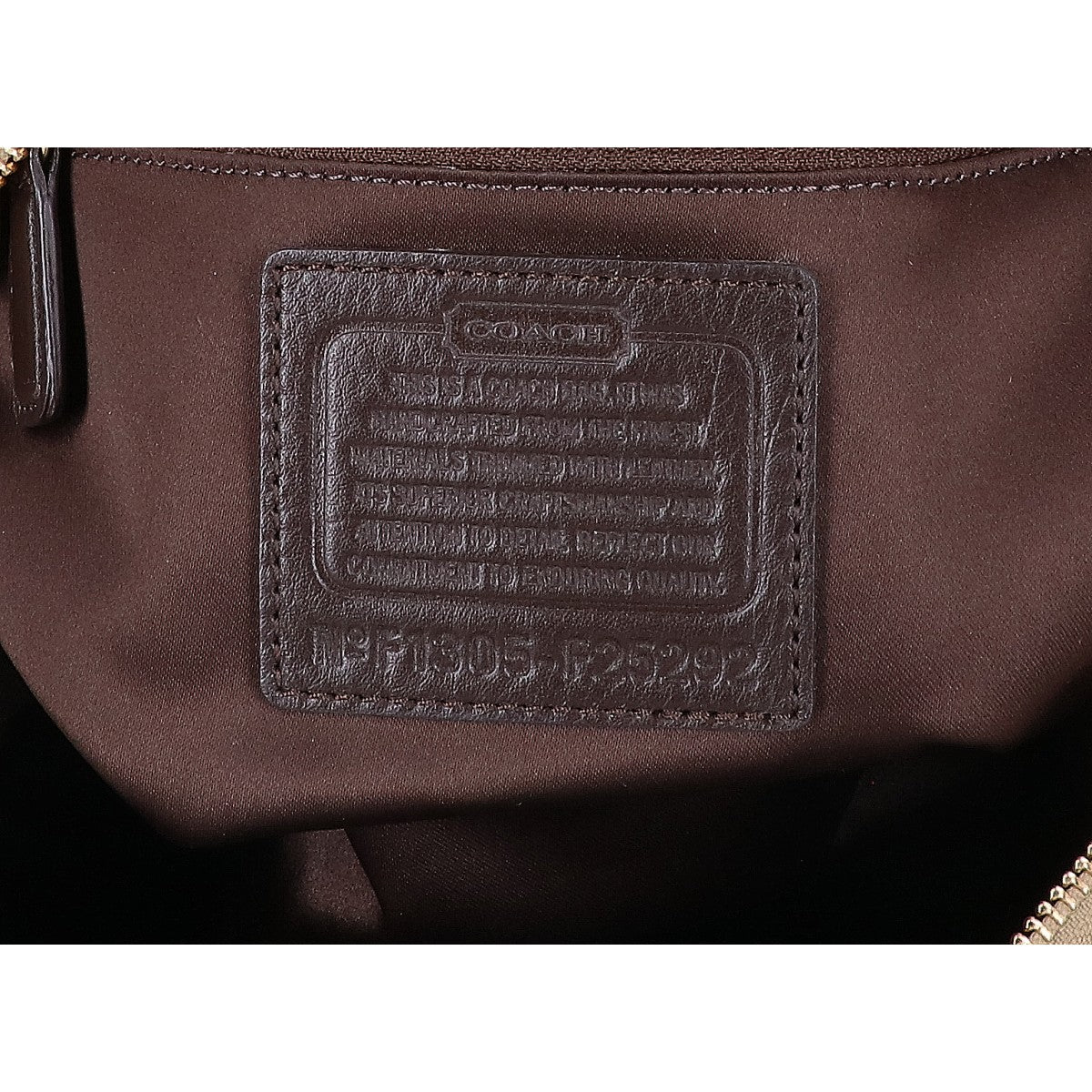 COACH コーチ F25292 シグネチャー ラージサッチェル ハンドバッグ