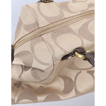 COACH コーチ F25292 シグネチャー ラージサッチェル ハンドバッグ