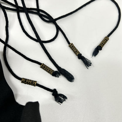 Ozz On オッズオン ブラック×レッド 紅葉刺繍 袴風 サスペンダー スカート スカート