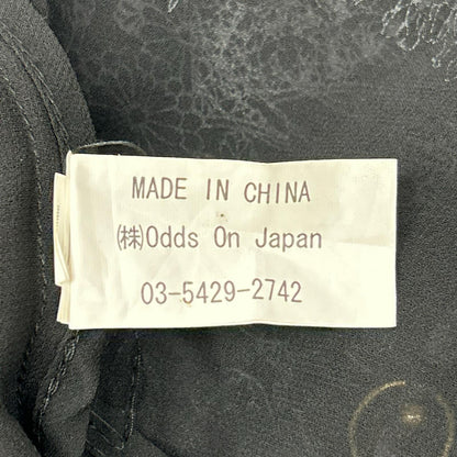 Ozz On オッズオン ブラック シアー シフォン 和柄 羽織 トップス