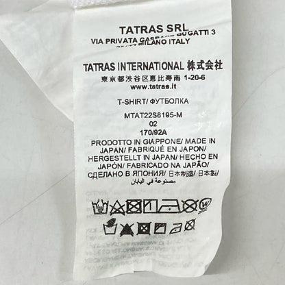 TATRAS タトラス MTAT22S8195-M ホワイト ロゴ 半袖Tシャツ トップス