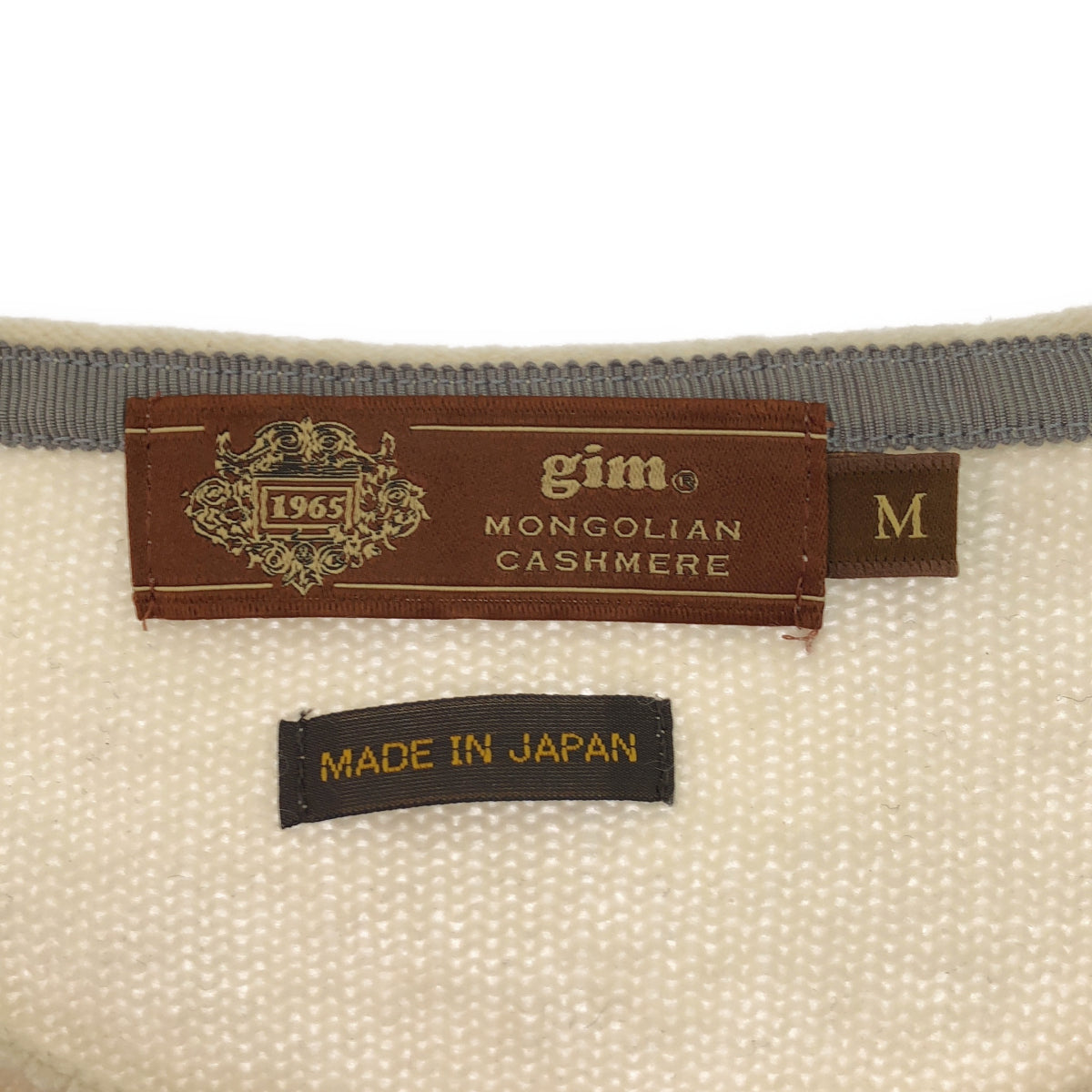 gim ジム 22502200 アイボリー カシミヤ100 ニット トップス