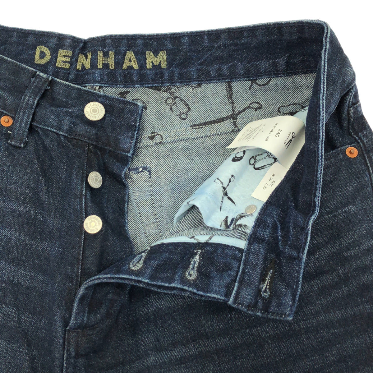 DENHAM デンハム RAG DARK BLUE テーバードフィット デニムパンツ ボトムス