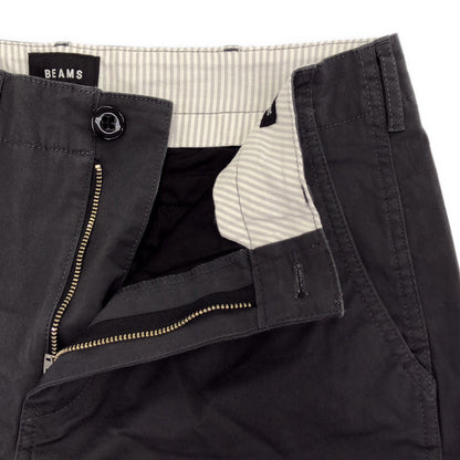 BEAMS ビームス チャコールグレー ストレッチ チノパン ボトムス