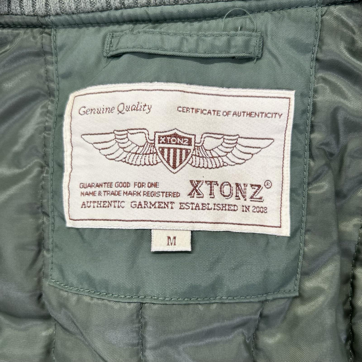 その他ブランド 【XTONZ】カーキ U.S.ARMY MA-1 ジャケット ジャケット
