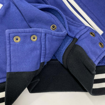 POLObyRalphLauren ポロラルフローレン ブルー×ブラック ロゴ刺繍 スタジャン ジャケット