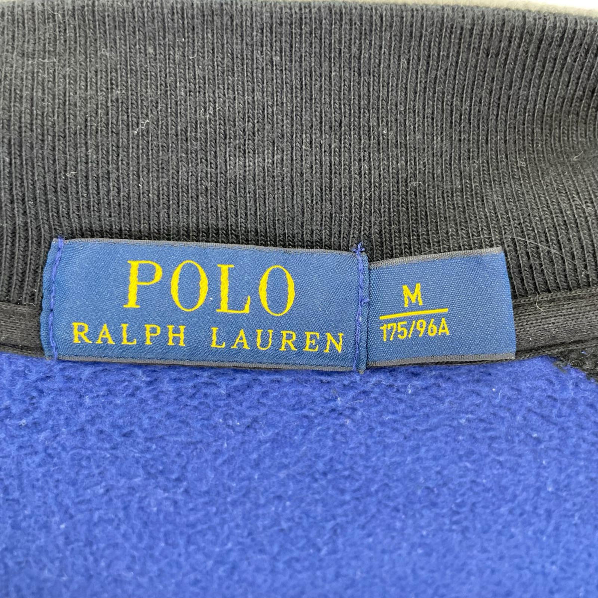 POLObyRalphLauren ポロラルフローレン ブルー×ブラック ロゴ刺繍 スタジャン ジャケット