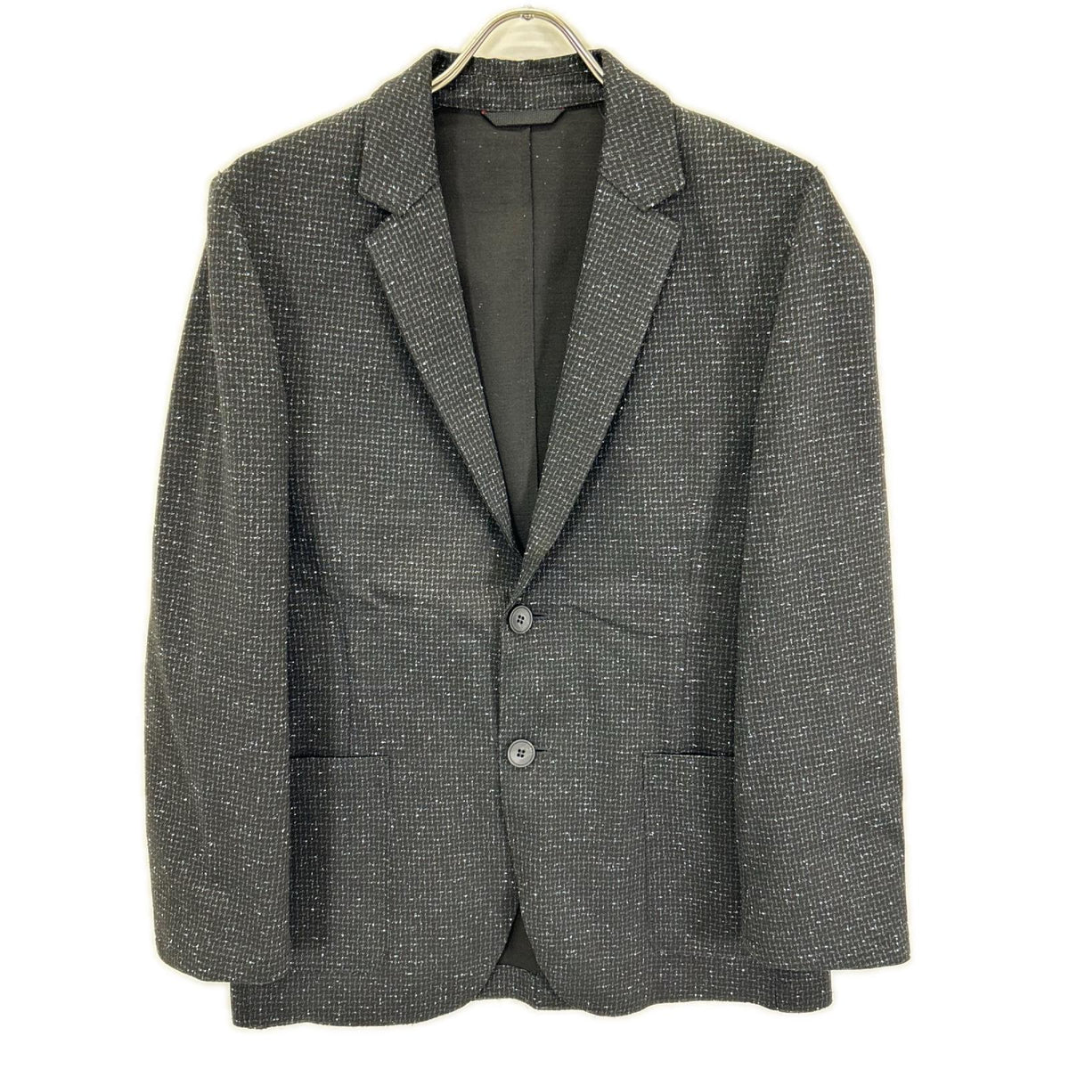 HUGOBOSS ヒューゴボス 10208681 ブラック×ブルー ツイードライク ジャケット ジャケット
