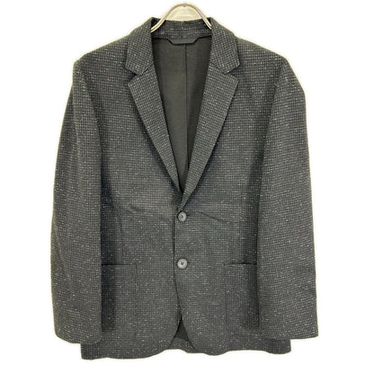 HUGOBOSS ヒューゴボス 10208681 ブラック×ブルー ツイードライク ジャケット ジャケット