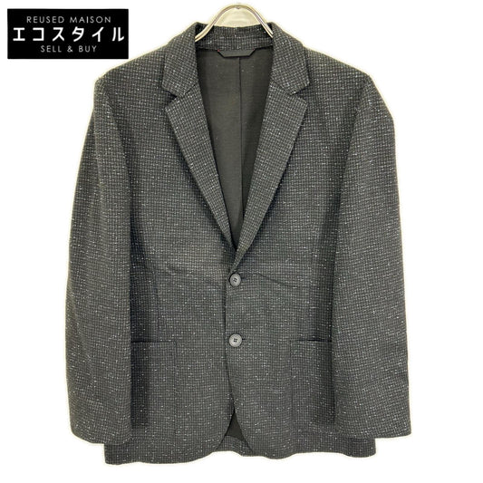 HUGOBOSS Hugo Boss 10208681 Black×Blue Tweed-Like Jacket Jacket