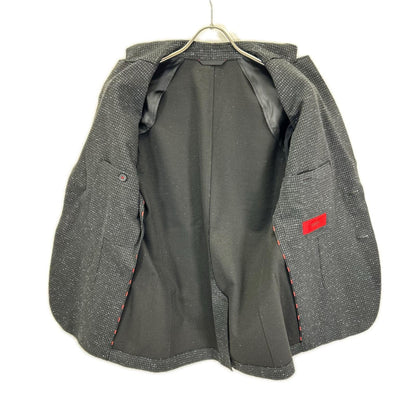 HUGOBOSS ヒューゴボス 10208681 ブラック×ブルー ツイードライク ジャケット ジャケット