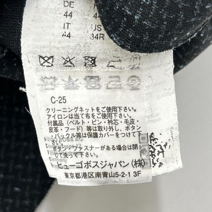 HUGOBOSS ヒューゴボス 10208681 ブラック×ブルー ツイードライク ジャケット ジャケット