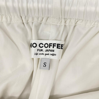NO COFFEE ノーコーヒー ホワイト NO GOLFプリント ハーフパンツ ボトムス