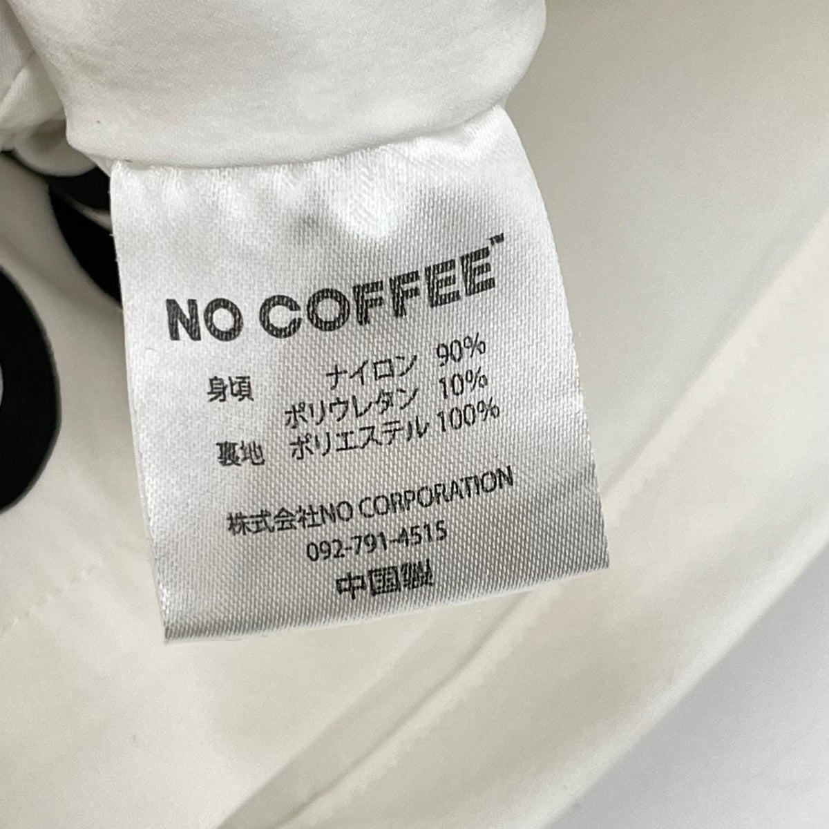 NO COFFEE ノーコーヒー ホワイト NO GOLFプリント ハーフパンツ ボトムス