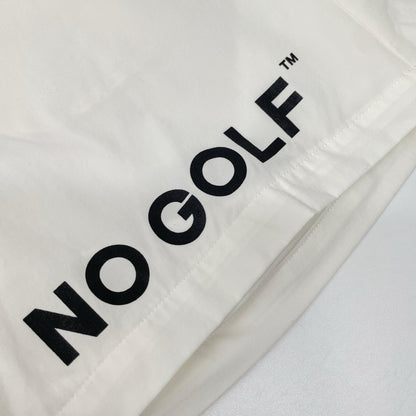NO COFFEE ノーコーヒー ホワイト NO GOLFプリント ハーフパンツ ボトムス