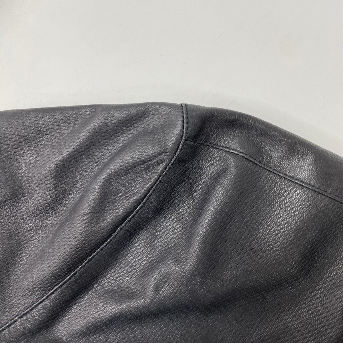 Z Zegna ジーゼニア ブラック レザー シングルライダースジャケット ジャケット