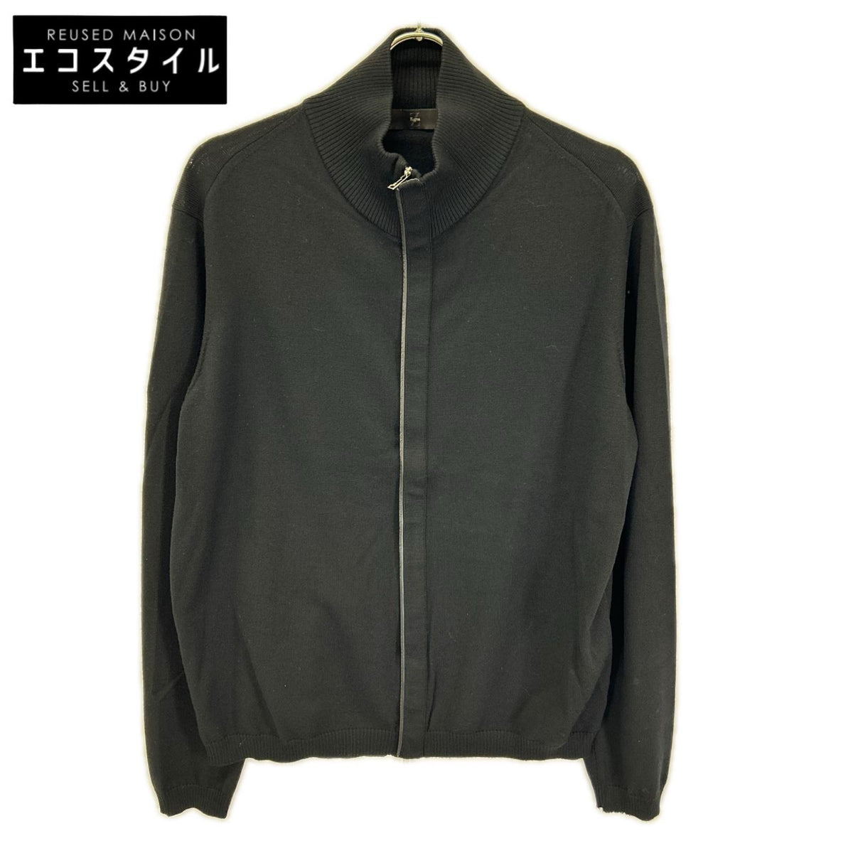 Z Zegna ジーゼニア ブラック ウール ジップジャケット ジャケット