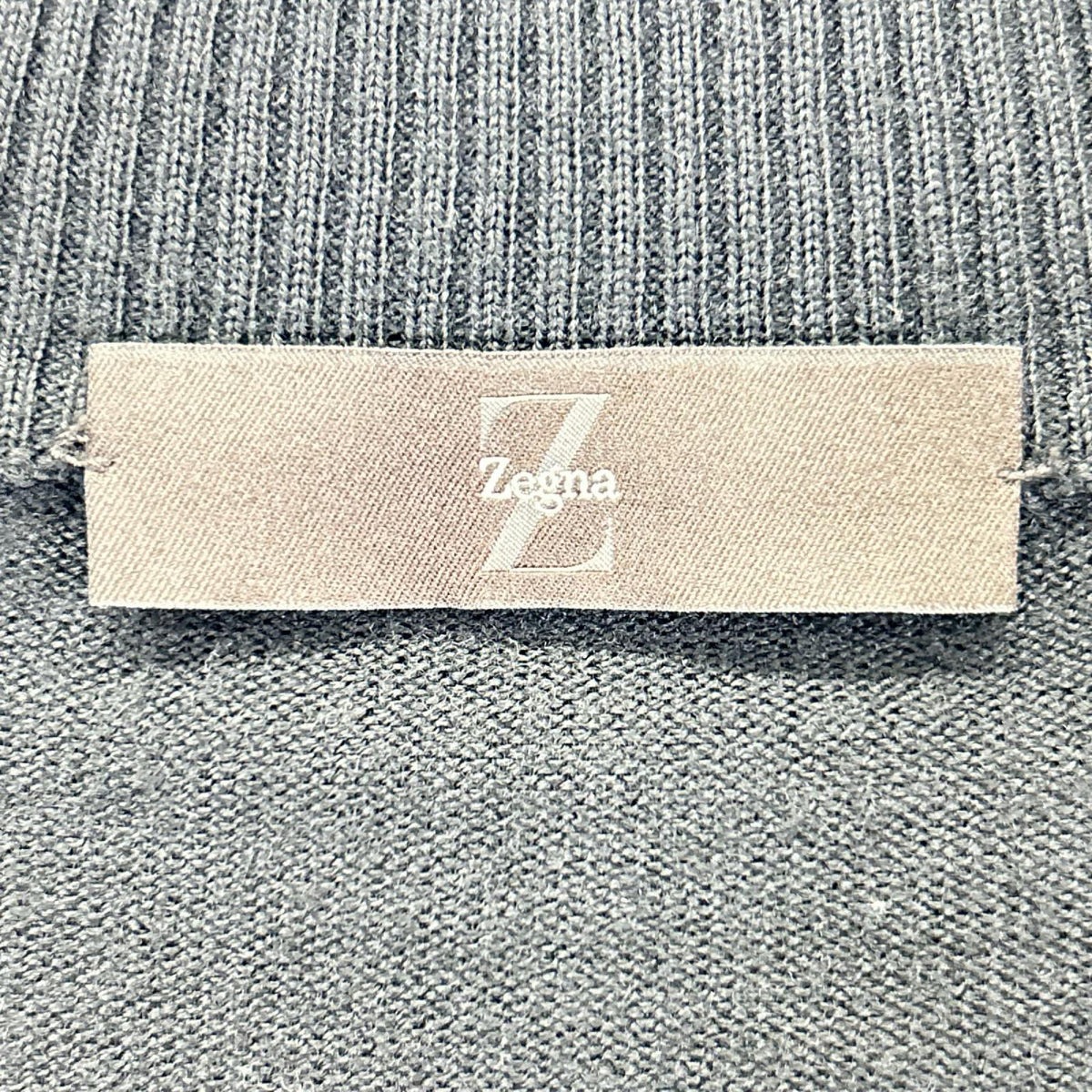 Z Zegna ジーゼニア ブラック ウール ジップジャケット ジャケット