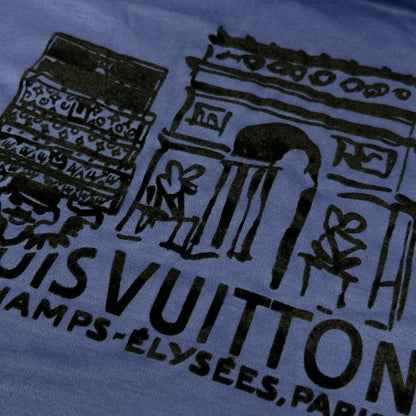 LOUIS VUITTON ルイヴィトン ネイビー アークドウトリオンフェルト カットソー トップス