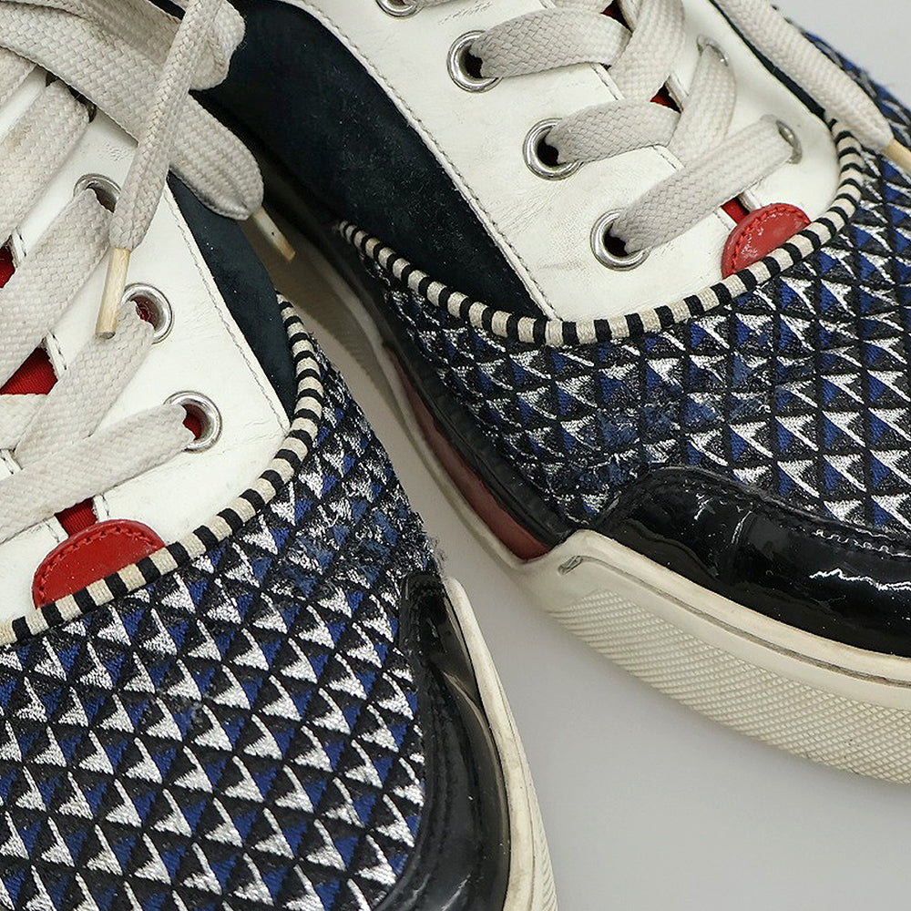 CHRISTIAN LOUBOUTIN クリスチャンルブタン ミドルカットスニーカー シューズ メンズ ネイビー 26.5cm シューズ