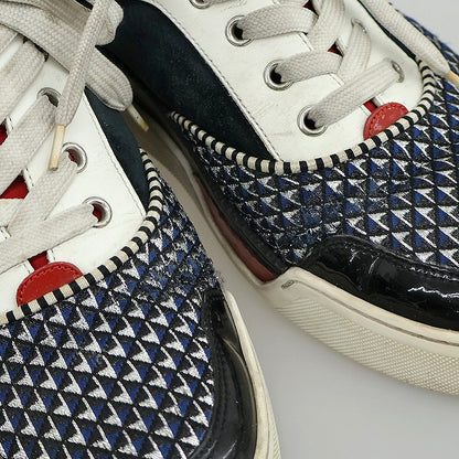 CHRISTIAN LOUBOUTIN クリスチャンルブタン ミドルカットスニーカー シューズ メンズ ネイビー 26.5cm シューズ