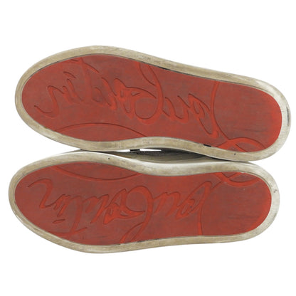 CHRISTIAN LOUBOUTIN クリスチャンルブタン ハイカットスニーカー シューズ メンズ 41 1/2 ホワイト/シルバー シューズ