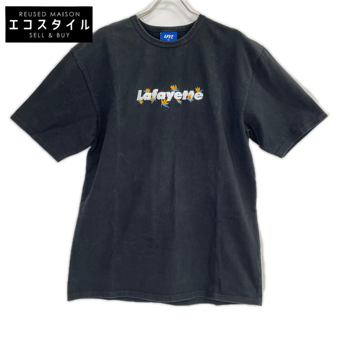 LFYT エルエフワイティー ブラック lafayette刺繍 半袖 Tシャツ トップス