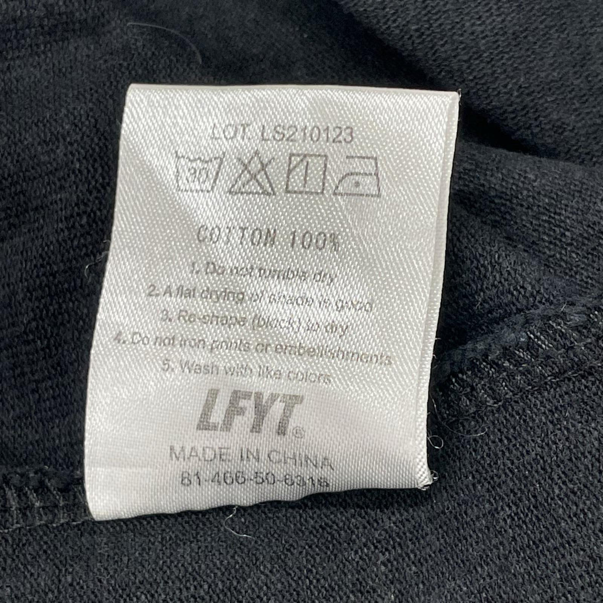 LFYT エルエフワイティー ブラック lafayette刺繍 半袖 Tシャツ トップス