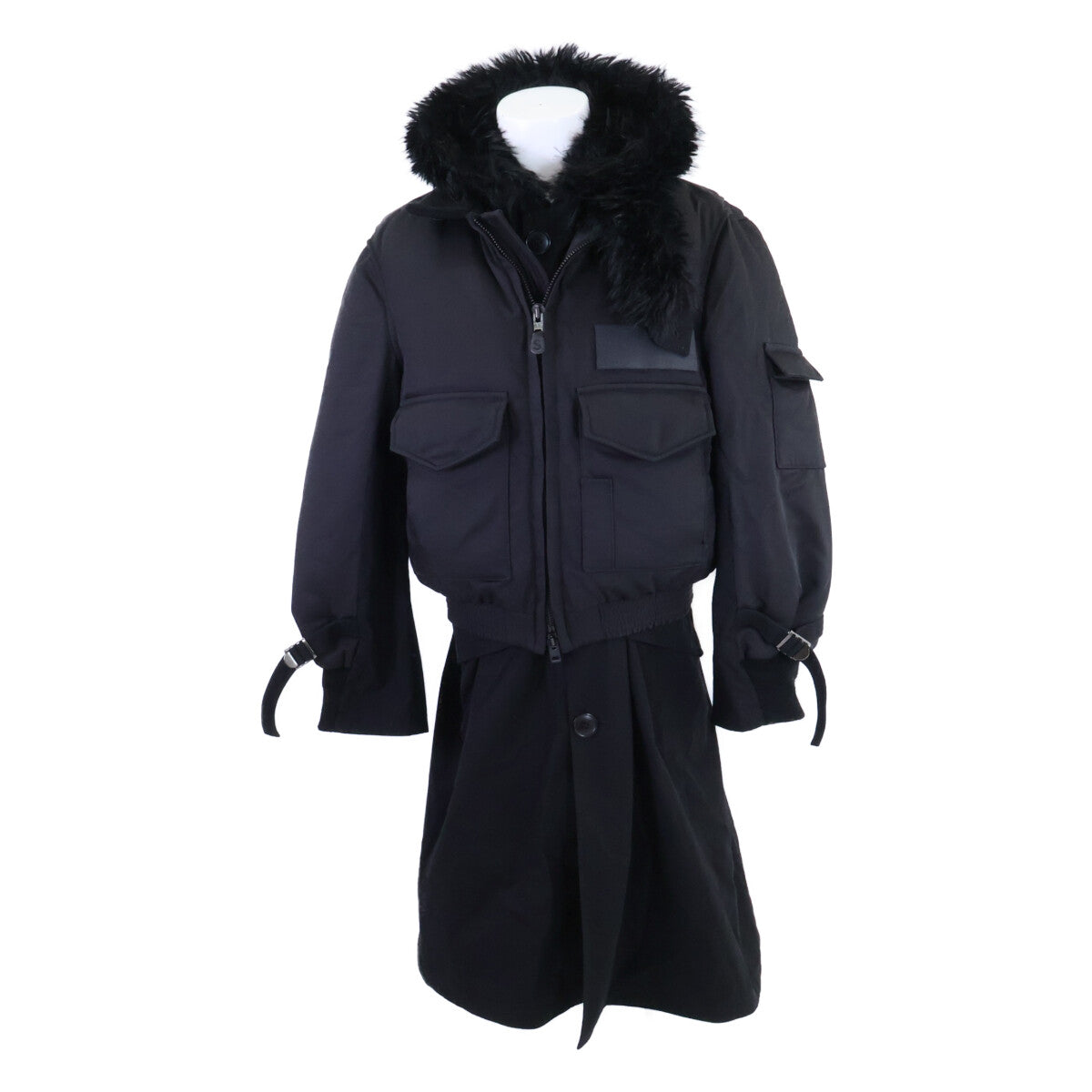 sacai サカイ ｘSPIEWAK【美品/24AW】24-03530M ダウンブルゾンドッキング コート