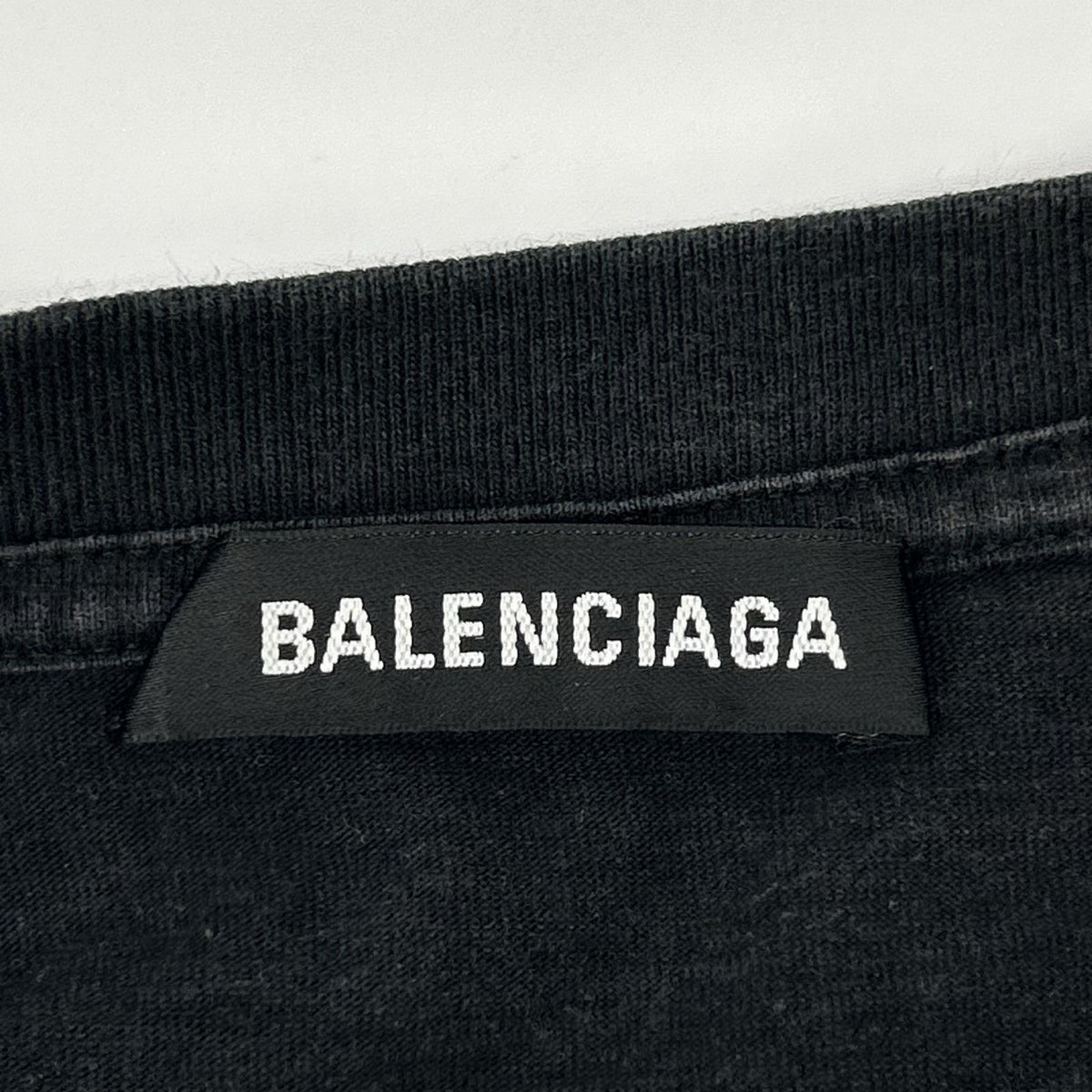 BALENCIAGA バレンシアガ 578139 ブラック BBロゴ プリントtシャツ トップス
