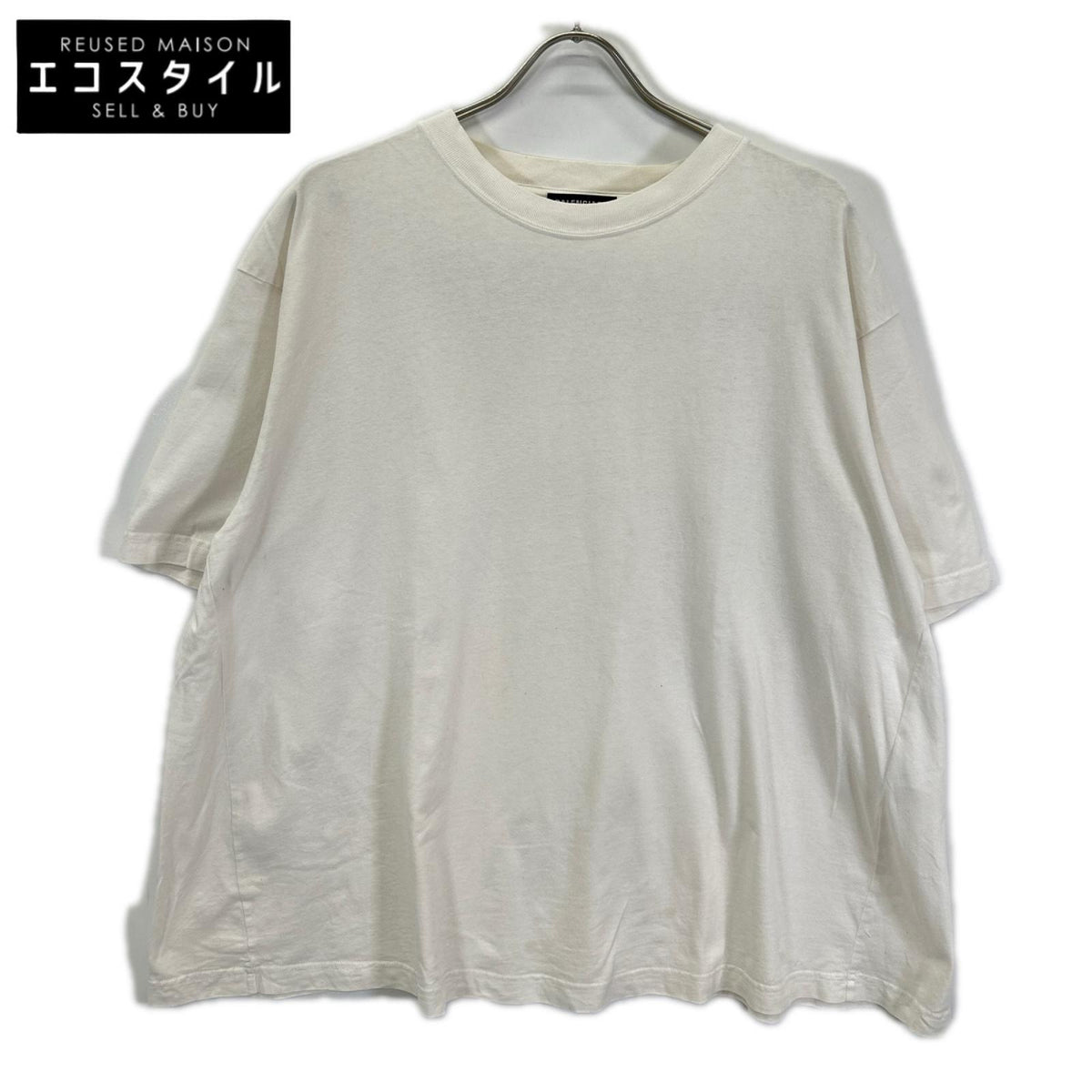 BALENCIAGA バレンシアガ 578124 ホワイト バックプリント Tシャツ トップス