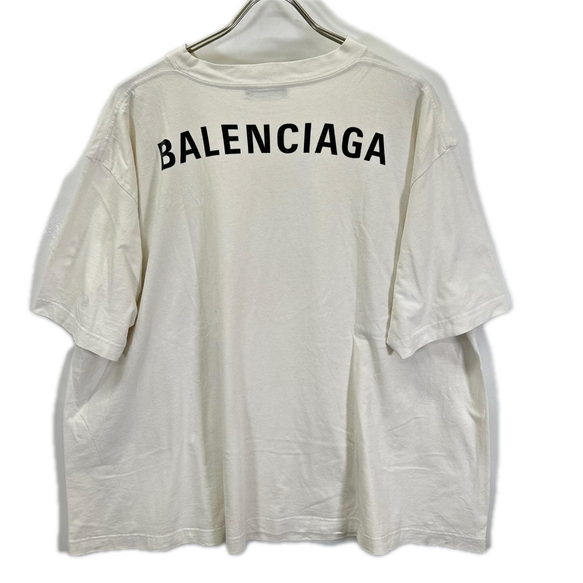 BALENCIAGA バレンシアガ 578124 ホワイト バックプリント Tシャツ トップス