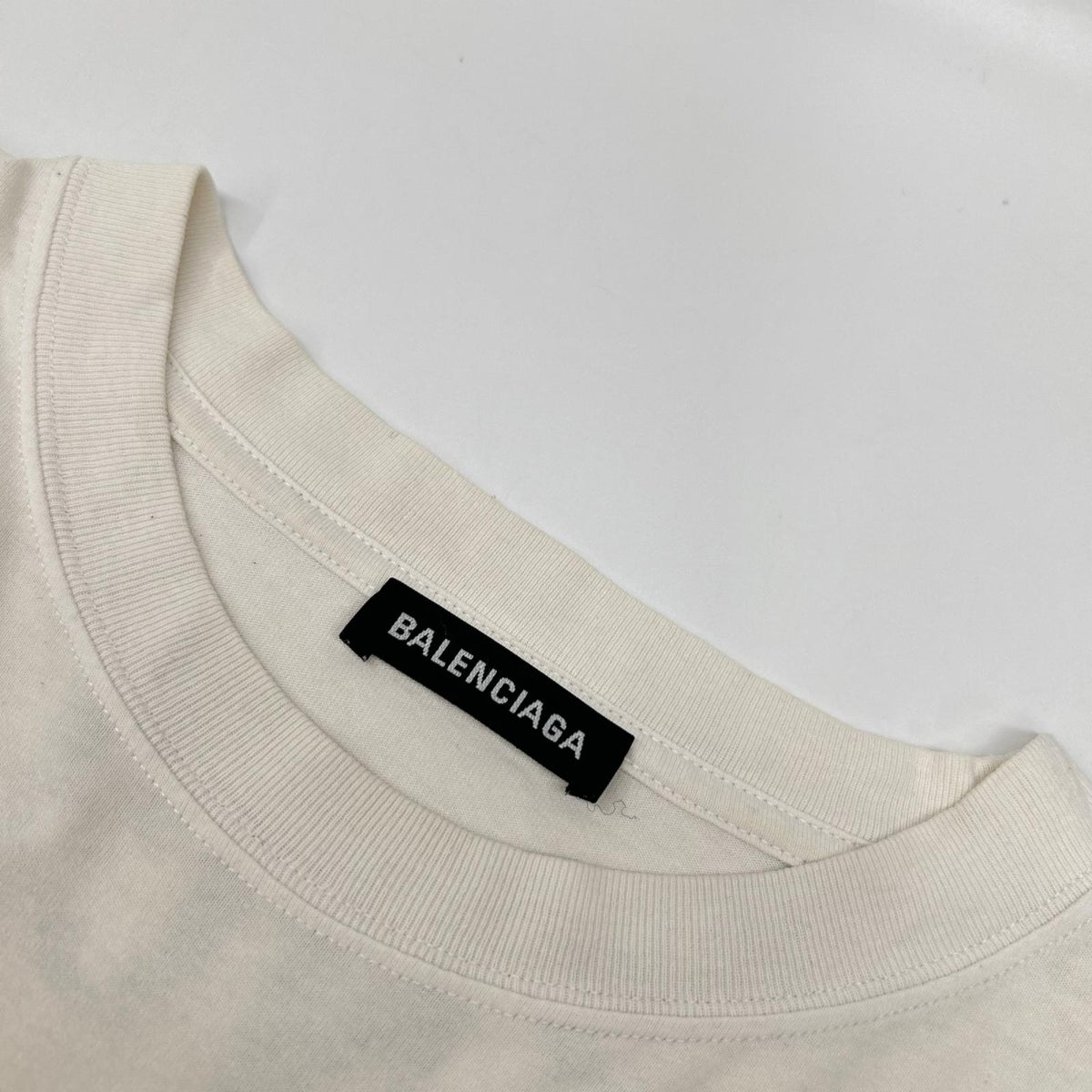 BALENCIAGA バレンシアガ 578124 ホワイト バックプリント Tシャツ トップス