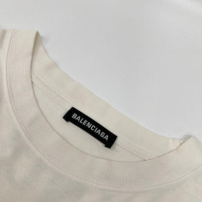 BALENCIAGA バレンシアガ 578124 ホワイト バックプリント Tシャツ トップス
