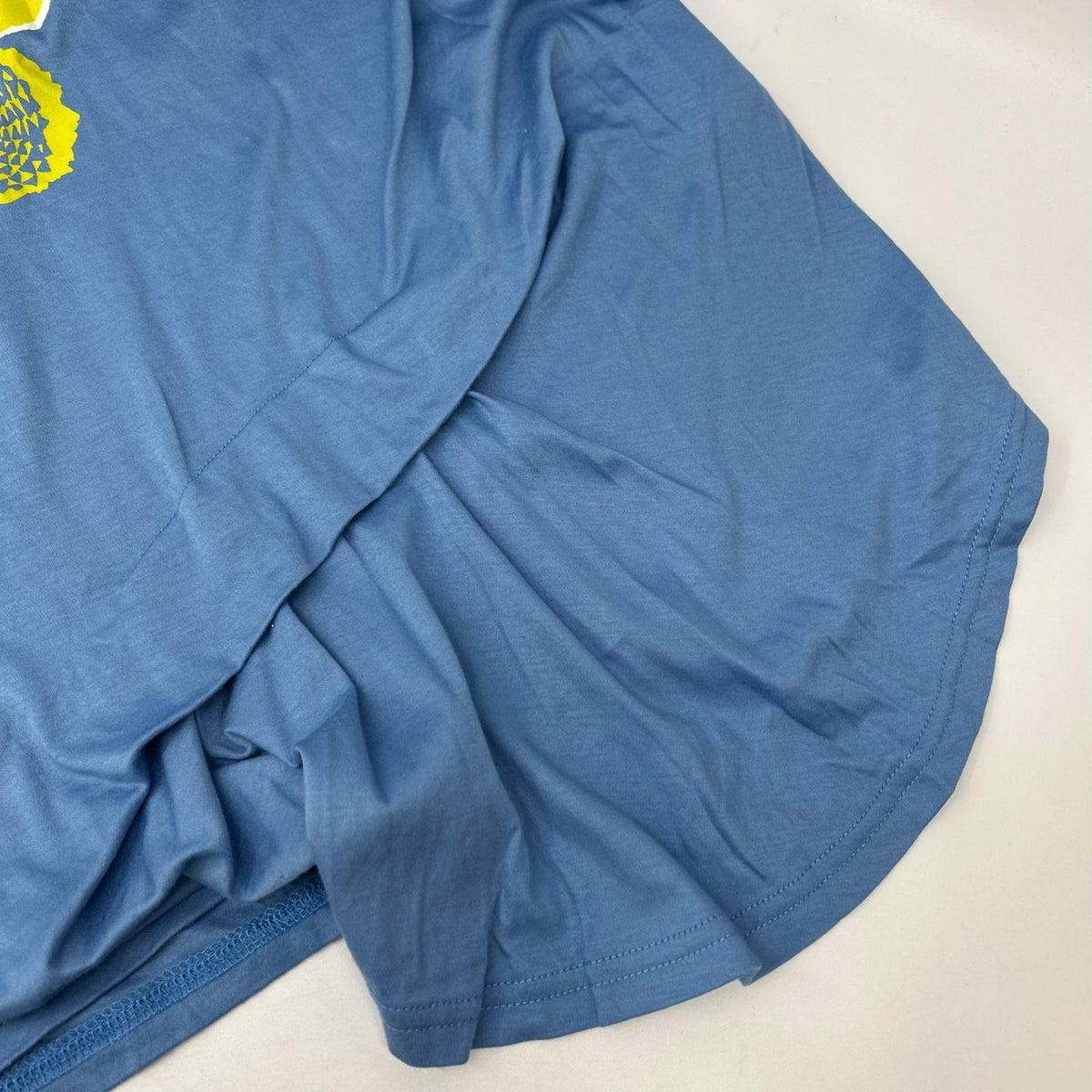 cube-cube キューブキューブ/センソユニコ 14118056 ブルー コットン フラワープリント Tシャツ トップス