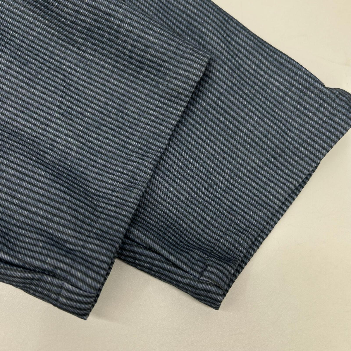 Fume Senso Unico 芽風 ブルー ストライプ ニットデニム パンツ ボトムス