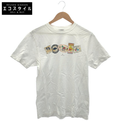 PS Paul Smith ピーエスポールスミス PY-9N*78333 ホワイト パッチプリント Tシャツ トップス