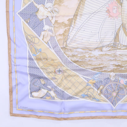 HERMES エルメス VOYAGE au LONG COURS 遠洋航海 シルク カレ90 スカーフ