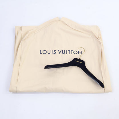 LOUIS VUITTON ルイヴィトン 美品 国内正規 FIC017QWE 裏地モノグラム シルク混ウール フーディ ケープ ポンチョ ケープ