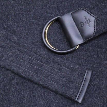 LOUIS VUITTON ルイヴィトン 新品同様 国内正規 FJC022NUV ジャイアント モノグラム シルク混ウール シグネチャー フーデッド ラップ コート