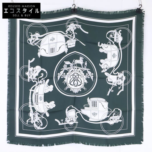 HERMES エルメス 【新品未使用】EX LIBRIS エクスリブリス フリンジ カレ80 スカーフ
