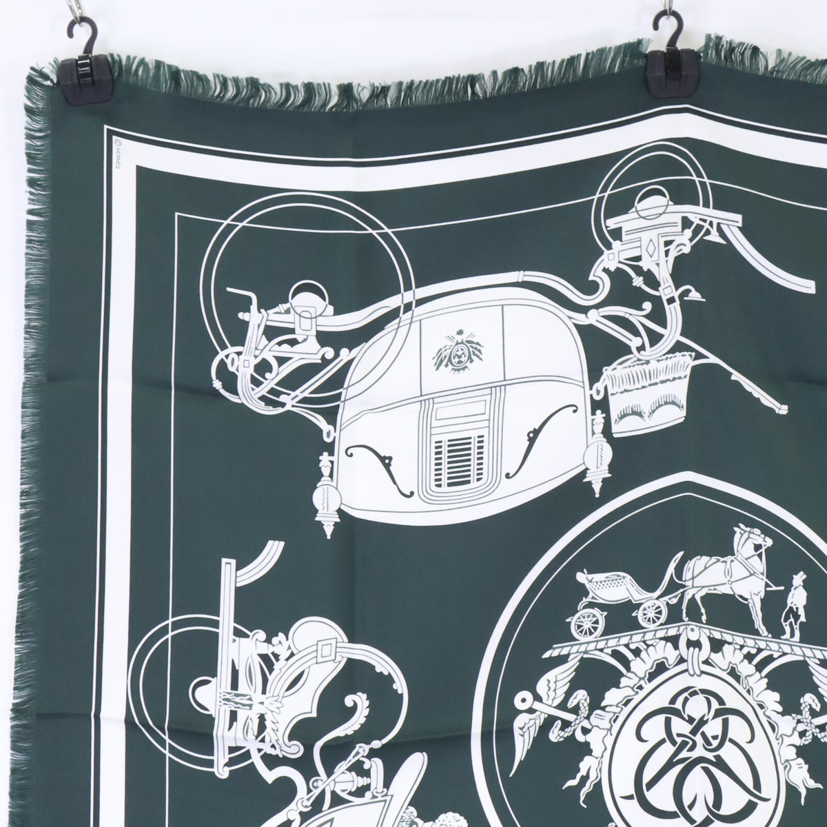 HERMES エルメス 【新品未使用】EX LIBRIS エクスリブリス フリンジ カレ80 スカーフ