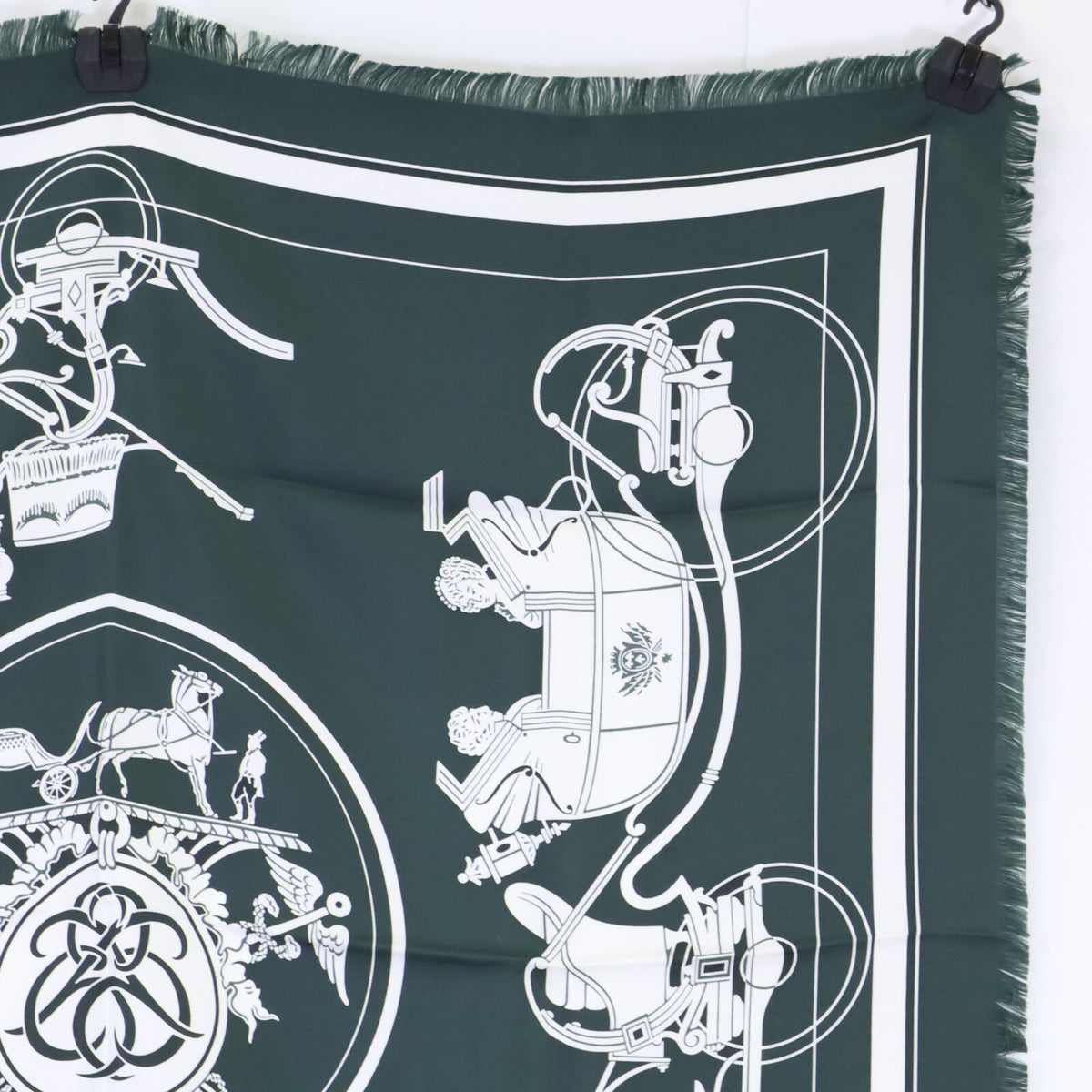 HERMES エルメス 【新品未使用】EX LIBRIS エクスリブリス フリンジ カレ80 スカーフ