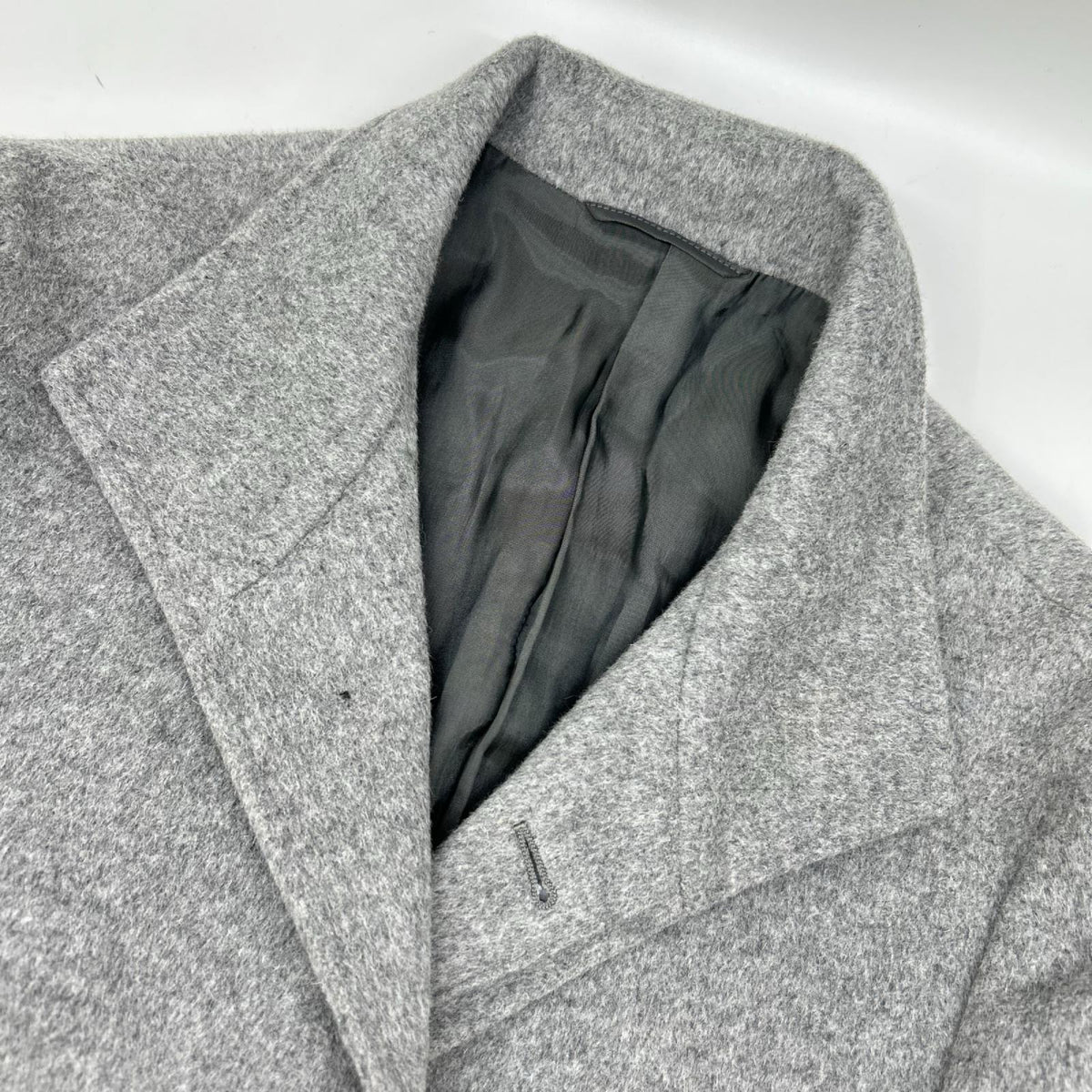 COMME CA MEN コムサメン 07-10WC01 グレー アンゴラスタンドカラーコート コート