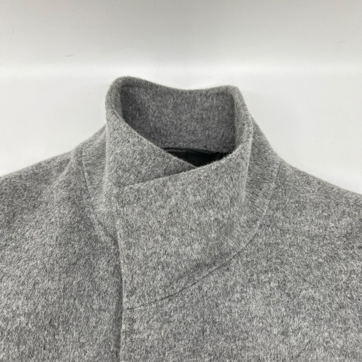COMME CA MEN コムサメン 07-10WC01 グレー アンゴラスタンドカラーコート コート