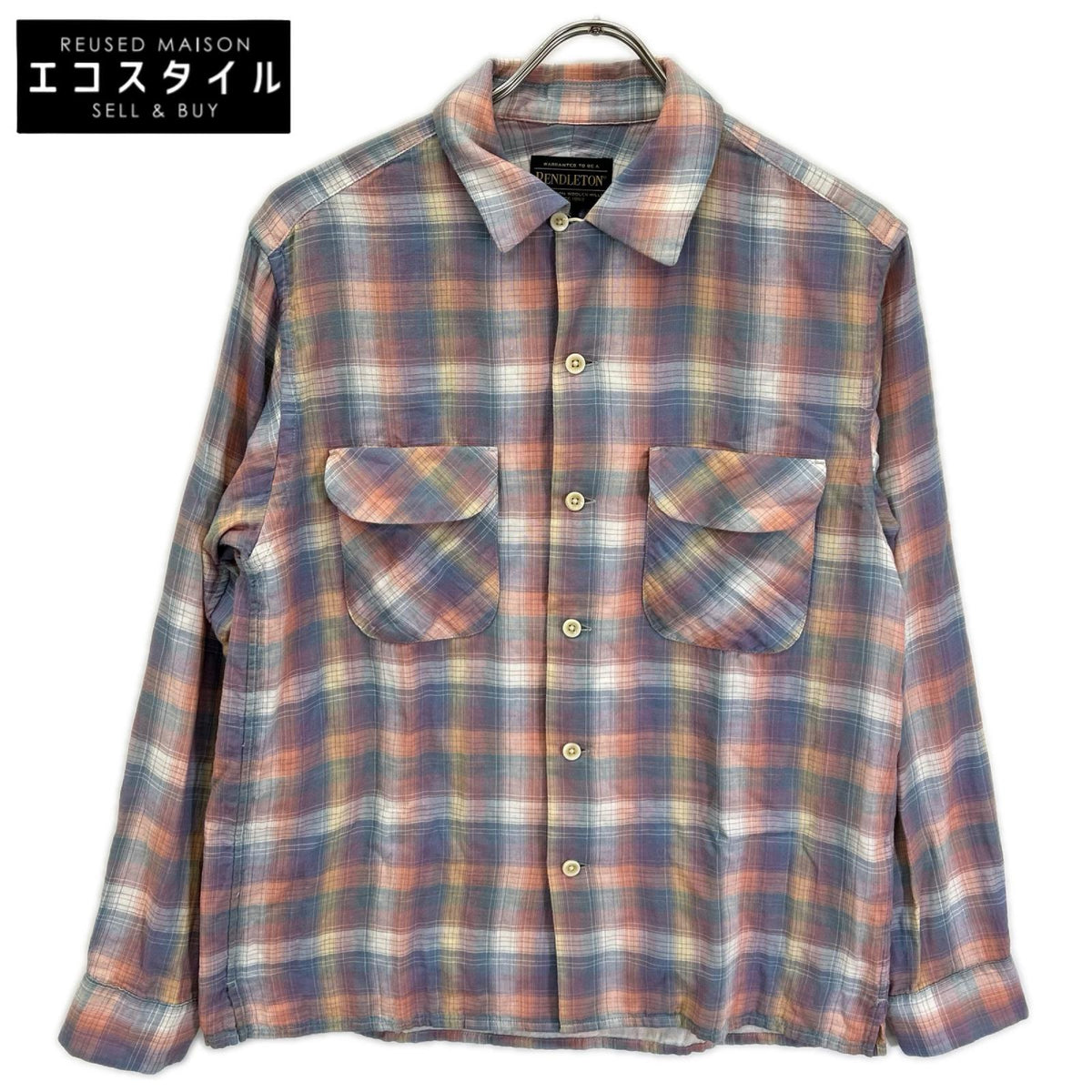 PENDLETON ペンドルトン 5175-9200 マルチカラー チェック 長袖オープンカラーシャツ トップス