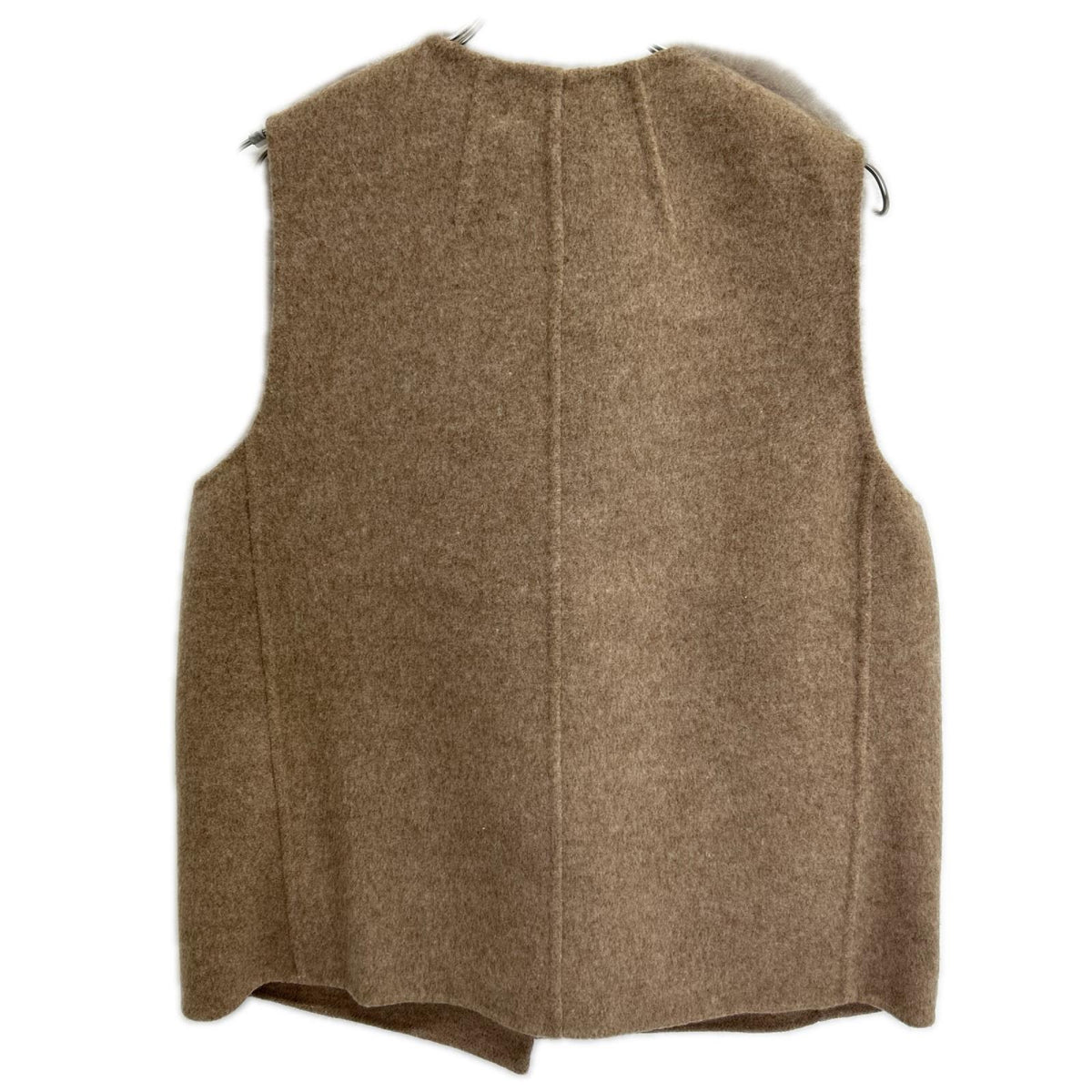 theory luxe セオリーリュクス 03-3360903-325 ベージュ ムートン 異素材コンビベスト ベスト