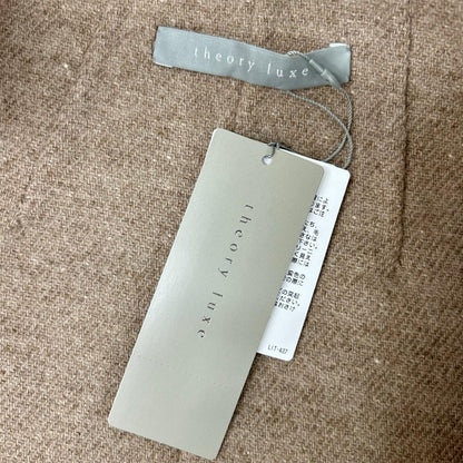 theory luxe セオリーリュクス 03-3360903-325 ベージュ ムートン 異素材コンビベスト ベスト